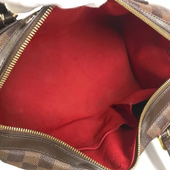 LOUIS VUITTON N52000 Damier Berkeley Bag Hand Bag Damier Canvas Ebene Brown - Picture 13 of 16